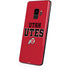 Utah Utes Text on Red Galaxy S9 Skin